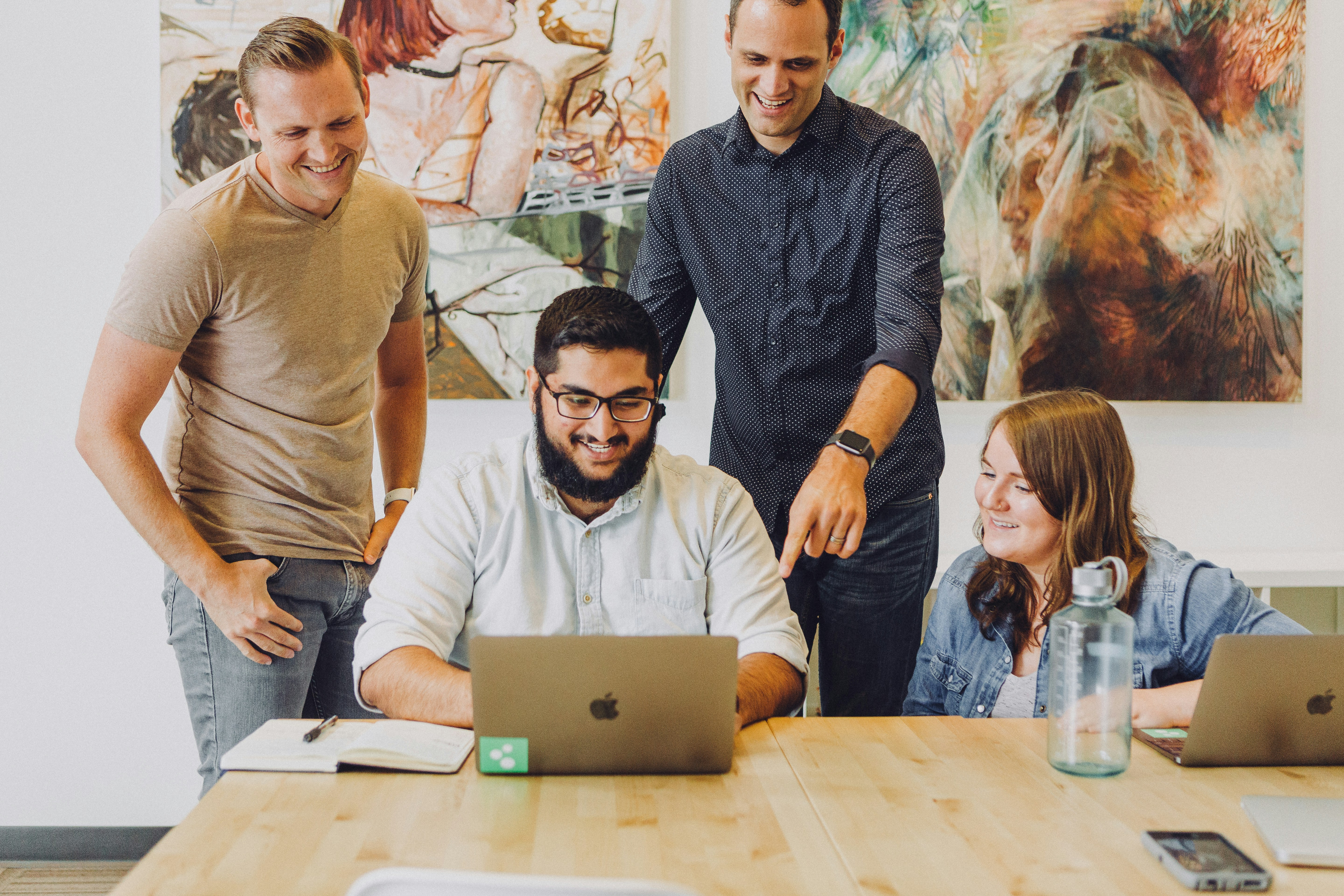 BalanceFlo founders at their desks