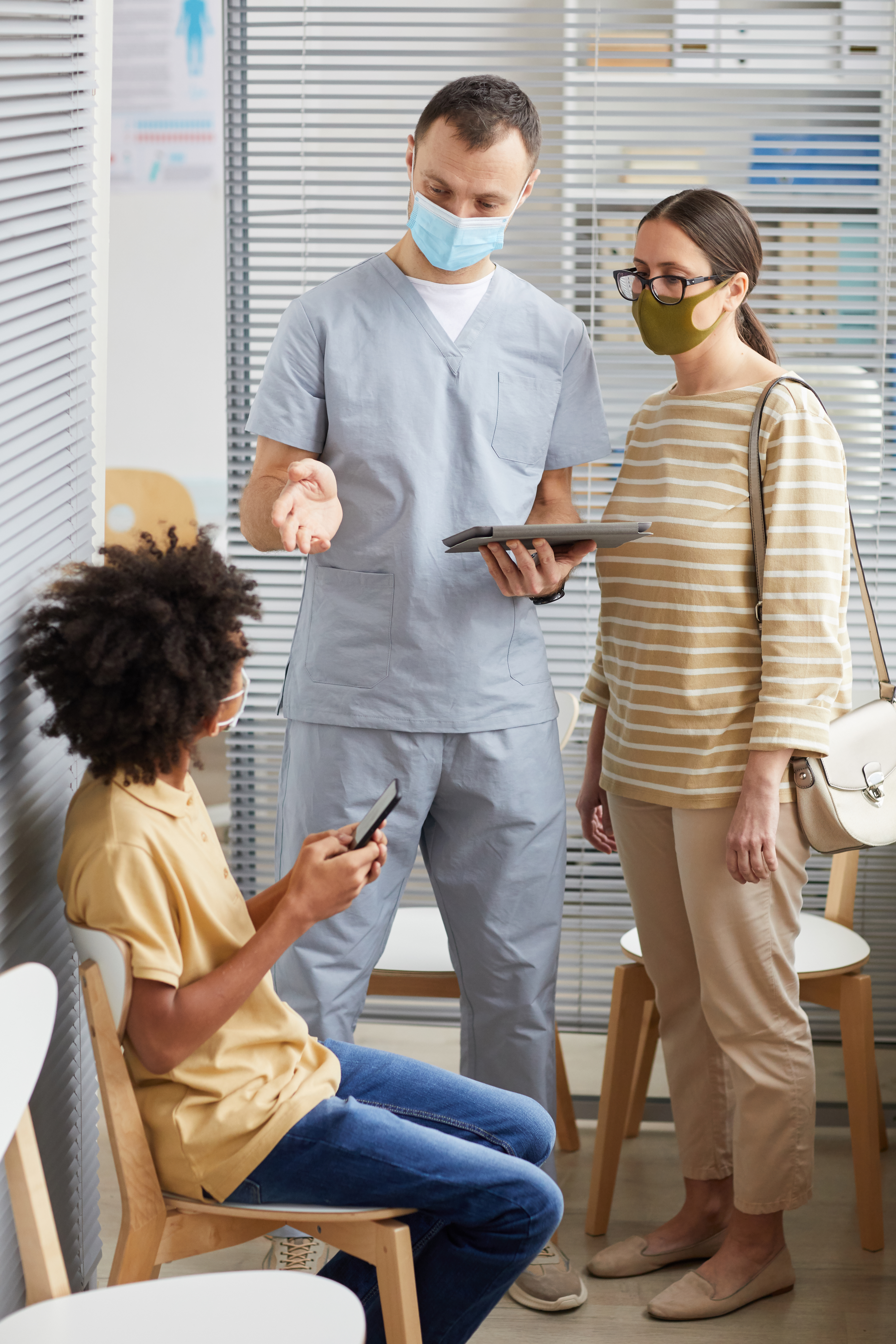 Healthcare professional in a clinical setting